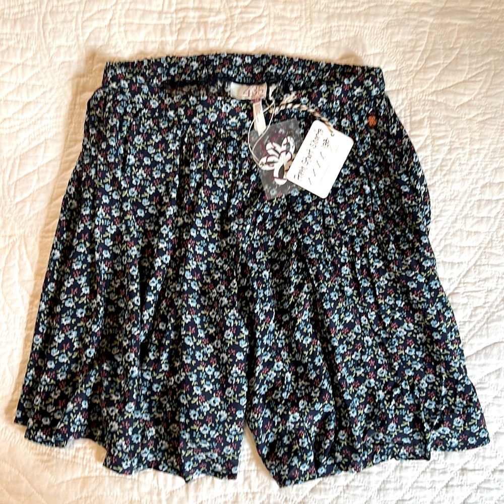 Matilda Jane 435 Collection Fresh Start Shorts NWT SZ 14 Girls Navy Floral 💘🎀